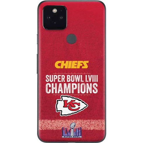 NFL Chiefs Super Bowl LVIII Champions Google Pixel 5 Skin